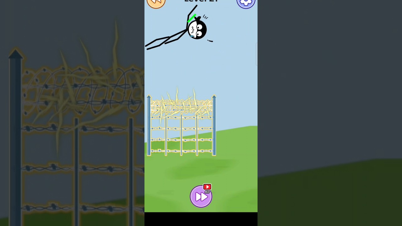 Electric shock STICKMAN RAGDOLL BREAK  Game play 😱Stickman Ragdoll Break Gaming 😂👍