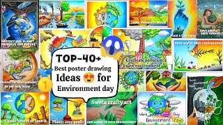 Best Environment Day poster drawing ideas to win competition| World environment day drawing|