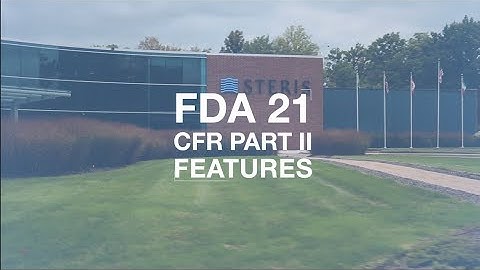 STERIS VHP 21 CFR Part II Data Security Option Overview