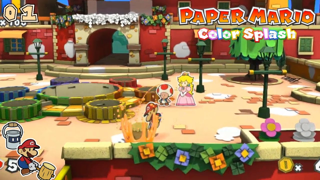 Брызги краски! [Paper Mario Color: Splash, часть 1]