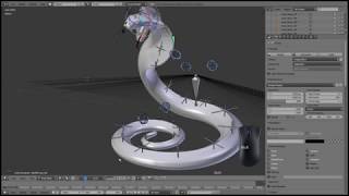 3D model cobra snake how it works tutorial blender screenshot 2
