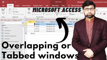 How to Manage Windows in Microsoft Access: Tabs or Overlap?