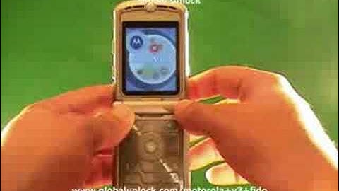 Unlock Motorola v3 on Fido by Code - globalunlock.com