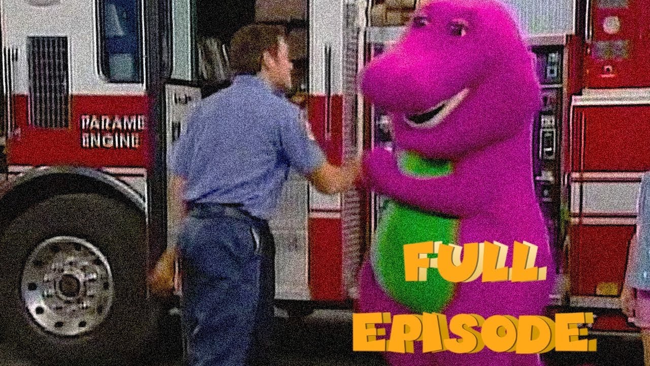 Barney here comes the firetruck