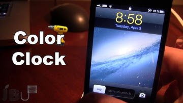 ColorClock   Change Time & Date Color on Lockscreen Cydia Tweak TechGuru TechWorld WorldofTechHD