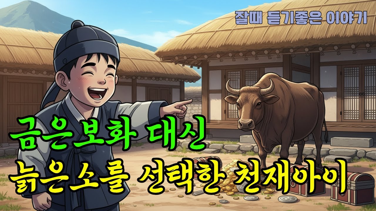 금은보화 대신 늙은 소를 선택한 천재 아이 l 옛날이갸기 민담 설화 전래동화 오디오북 l