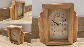 Build Your Own Art Deco Table Clock Complete with Dimensions