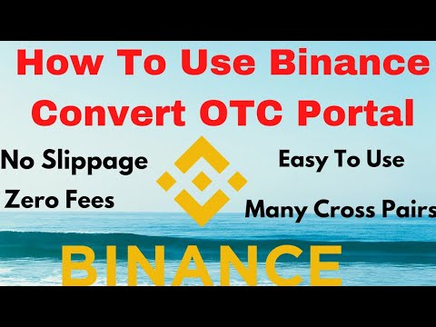 Binance Tutorial: How To Convert Crypto Convert OTC Portal in 60 Seconds: Zero Fees