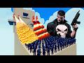 100x PUNISHER + 1x GIANT vs 4x EVERY GOD Totally Accurate Battle Simulator TABS