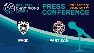 PAOK v Partizan - Press Conference