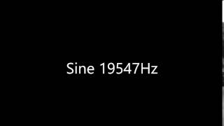 Sine 19547Hz Audio Only