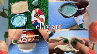 clay tray／クレイトレー／粘土［小物置き］［器］［ダイソー］［DIY］