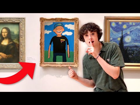 INCRUSTER UN TABLEAU DANS UN MUSÉE ! (en cachette)