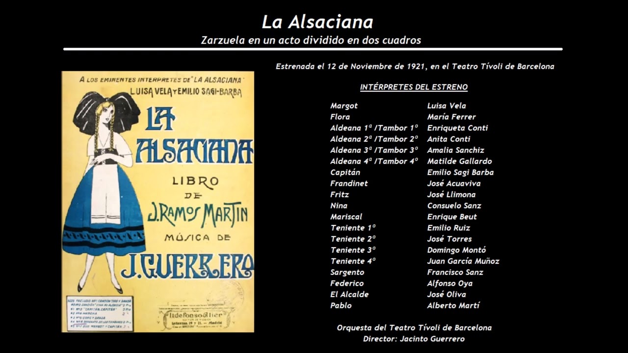 La Alsaciana - Salida del Capitán 'Ese soy yo' (1925) - Marcos Redondo