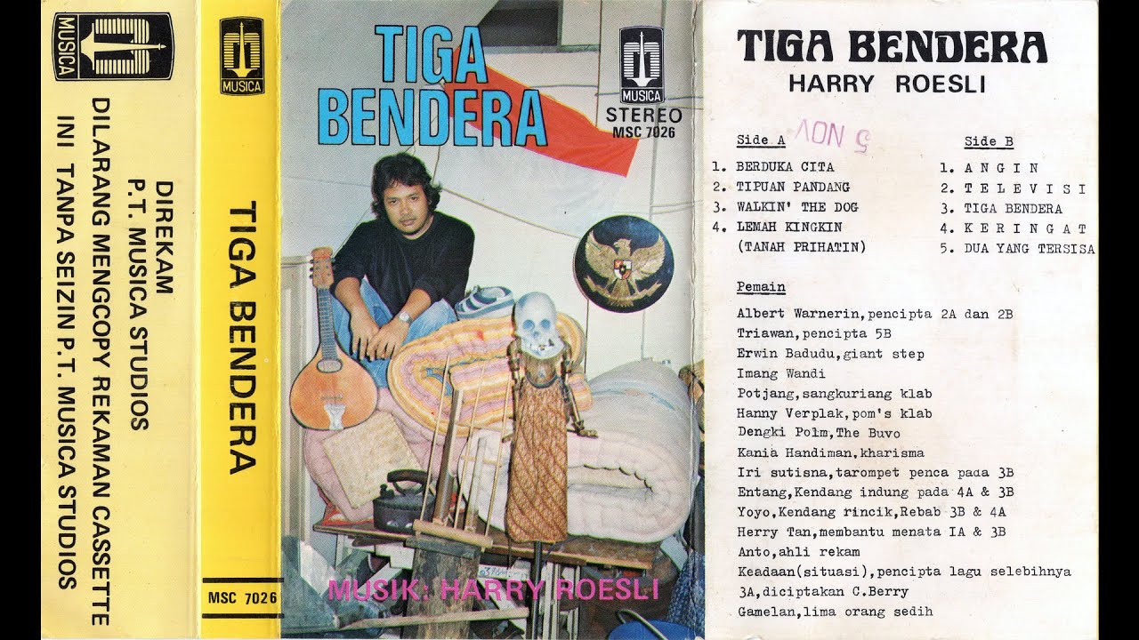 TIGA BENDERA HARRY ROESLI インドネシア LP Harry Roesli - Tiga Bendera - YouTube