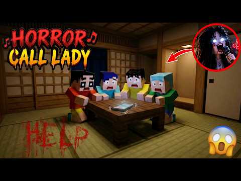 Shin-chan found HORROR CALL LADY In Minecraft 😨😱