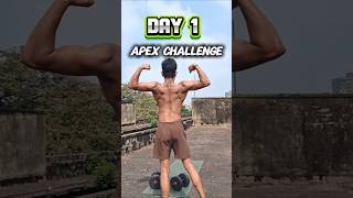 DAY 1 APEX CHALLENGE BACK AND BICEPS WORKOUT 🔥💪🔥 #minivlog #loosebodyweight #motivation #workout