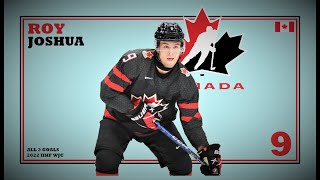 Joshua Roy (#9) ● ALL 3 Goals 2022 IIHF WJC - Highlights (HD)