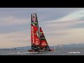 Emirates Team New Zealand America`s Cup Defender Te Aihe on the Waitemata Harbour July 1, 2020