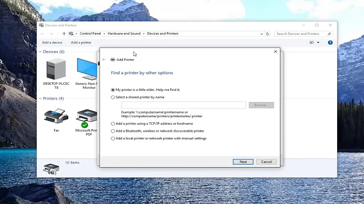 How To Add A Network Printer In Windows 10/8/7