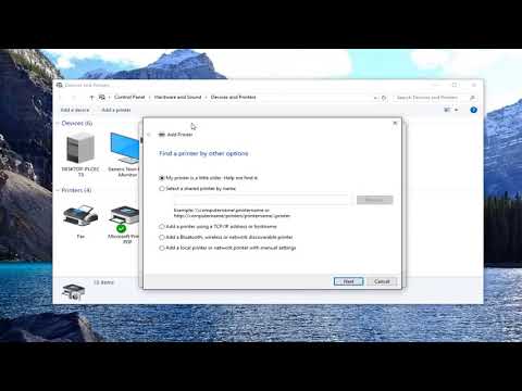 Video: Hvordan konfigurerer jeg en netværksprinter på Windows XP?
