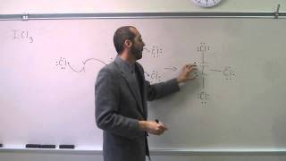 VSEPR Theory - Iodine Trichloride (ICl3) - Expanded Valence
