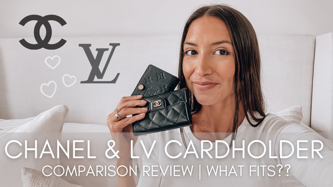 LOUIS VUITTON & CHANEL CARDHOLDER REVIEW  WHAT FITS? WHICH ONE I  RECOMMEND! 
