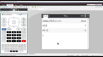 Tips for TI Technology: Evaluating Functions and Compositions TI Nspire