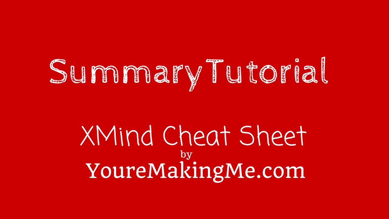 XMind Summary Tutorial - YouTube