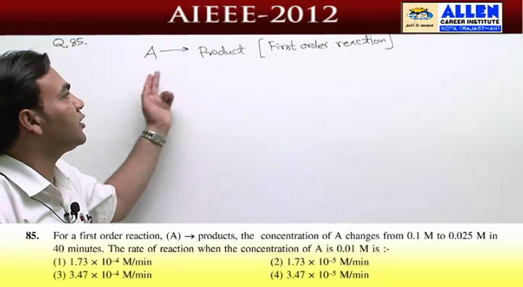 AIEEE-2012 Video Solution [CODE-D] , Chemistry -Question No.72,81,84,85,88 By Amit Shukla Sir