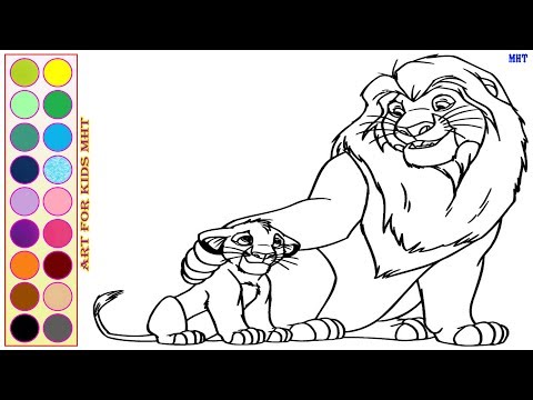 Video Lion King | How To Draw Lion King Easy | Coloring... - youtube