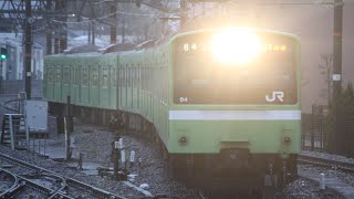 ［久々の久宝寺3番線！］201系ND601編成　301K快速JR難波行き　久宝寺駅3番線到着