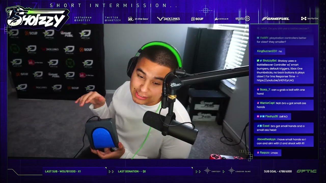 CDL PRO SHOTZZY SHOWS HIS FOOT PEDAL LIVE ON STREAM BEST WARZONE CLIP