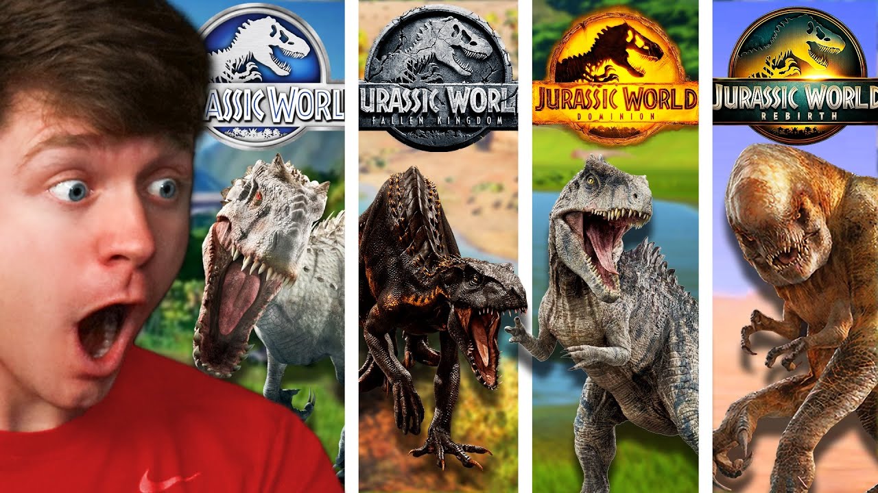 EVERY JURASSIC WORLD MOVIE the BATTLE ROYALE! - Jurassic World Evolution 2