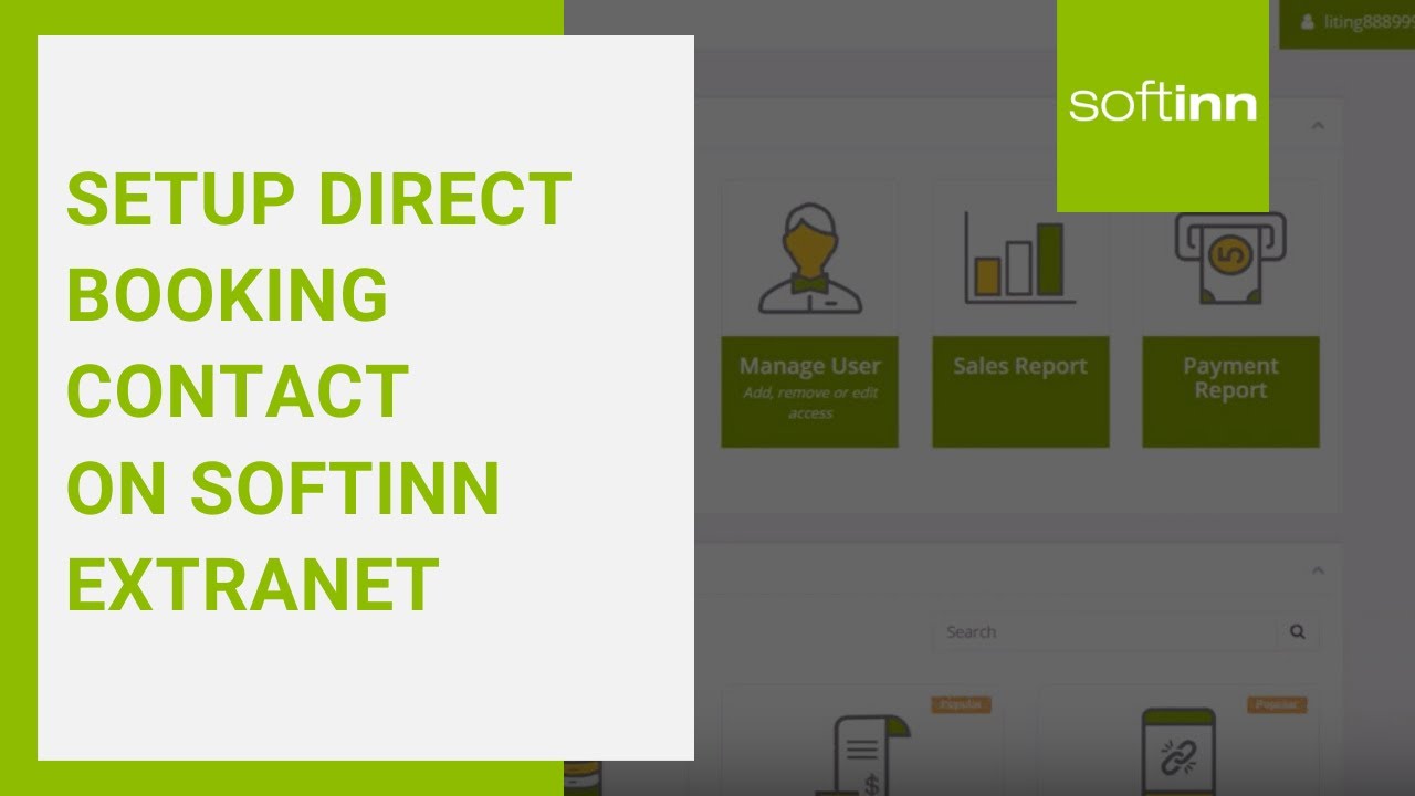 [OBSOLETE] Setup Direct Booking Contact on Softinn Extranet (Hotel ...