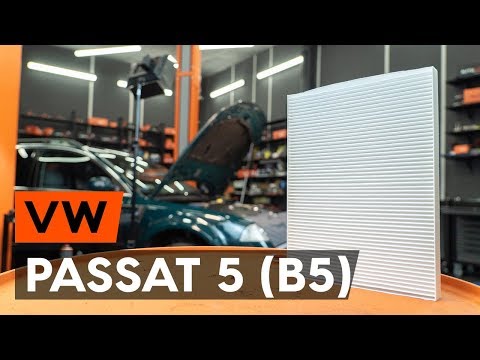 Kā nomainīt salona gaisa filtrs / salona filtrs VW PASSAT 5 (B5) [AUTODOC VIDEOPAMĀCĪBA]