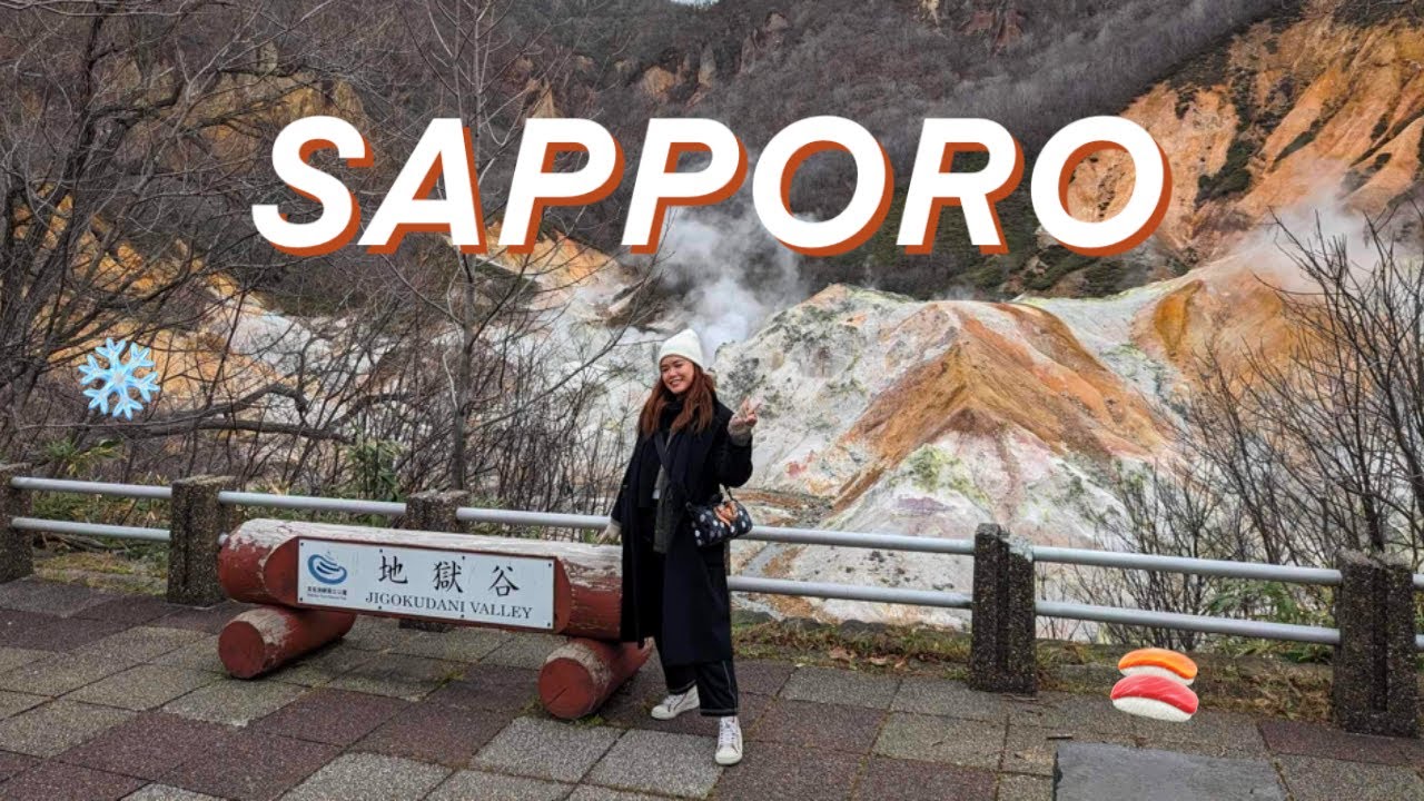 VLOG: sapporo beer museum, omakase, jigokudani (hell valley), thrifting in sapporo