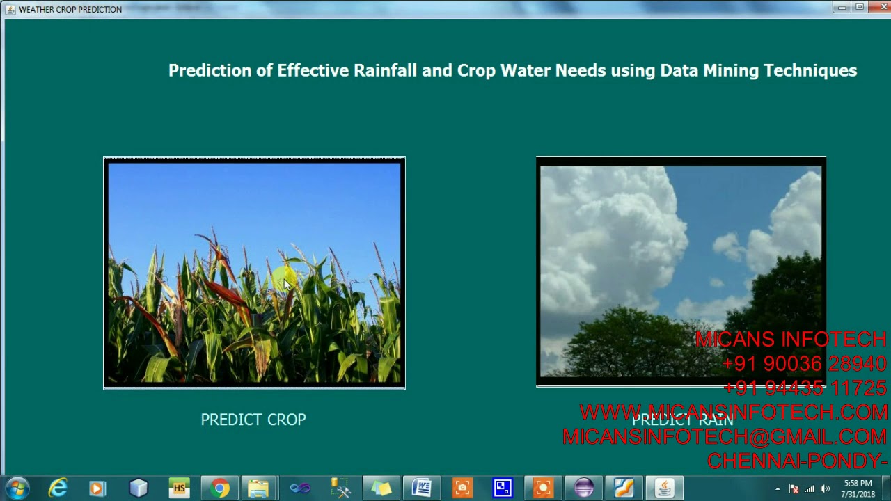 Prediction of Effective Rainfall and Crop Water Needs using Data Mining ...