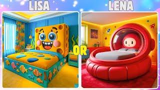 Lisa or Lena 💛💝 | SpongeBob and Among Us Edition #lisa #lena #lisaorlena #lisaandlena