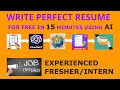 Build a Winning Tech Resume with AI: Step-by-Step Guide