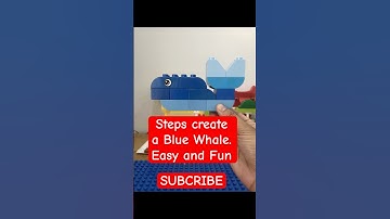 How to build a cute blue Whale lego duplo #legoanimals #whale #creative #buildingblocks #bluewhales