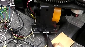 Demo steerable motor in wheel AGV drive wheel assembly with Roboteq dual channel motor driver