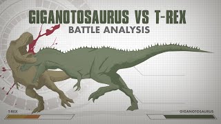 T-Rex vs Giganotosaurus | Battle FACE OFF Analysis | Jurassic World Dominion New Dinosaur