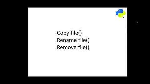 File handling copy file , rename () , remove ()