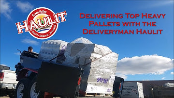 How to Unload Top Heavy Pallets with a Haulit Trailer