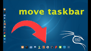 move taskbar/dock  in bottom (Kali linux)