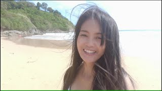 Girl Solo Overnight Camp, Phukets Pretty Nai Harn Beach, Walk N Talk With Mo