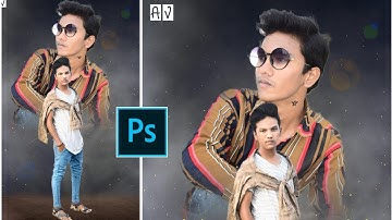 Double exposure  tutorial | in  pscc ps    touch manipulation | dual photo editing in Telugu
