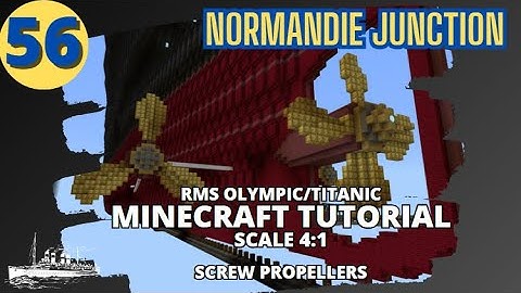 RMS Olympic/Titanic - 4:1 Scale - Minecraft Tutorial. PART FIFTY-SIX