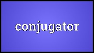 Conjugator Meaning